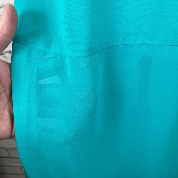 Gianni Bini Teal Blue Sheath Dress Maxi Dress size 8 Demur - Picture 4 of 11